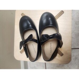 Felix & Flora Girls Black Mary Jane Bow Dress Shoes B810 Size 10 Toddler kid